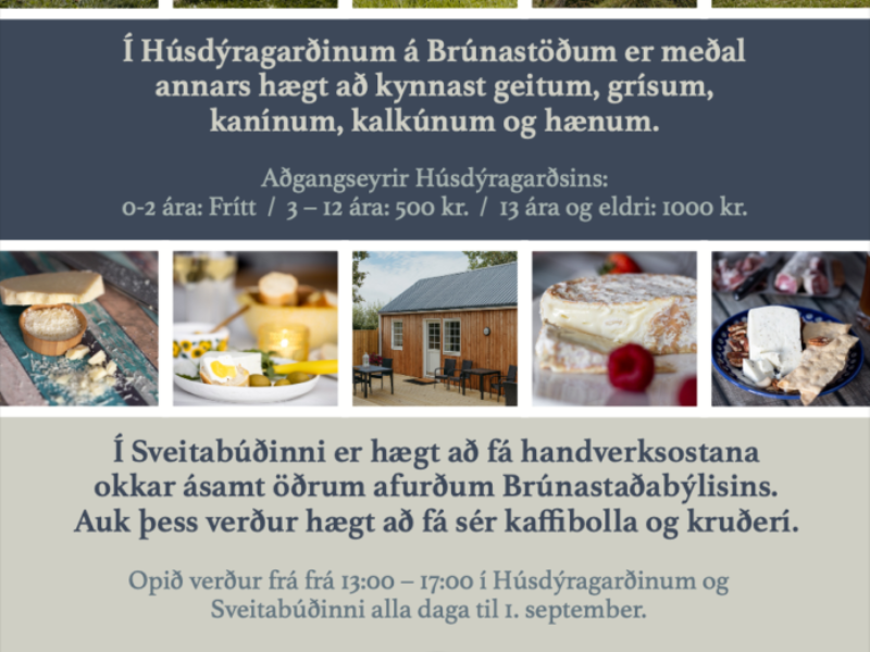 Húsdýragarðurinn og Sveitabúðin opna!